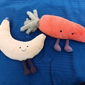 Jellycat RETIRED Large Banana and Carrot